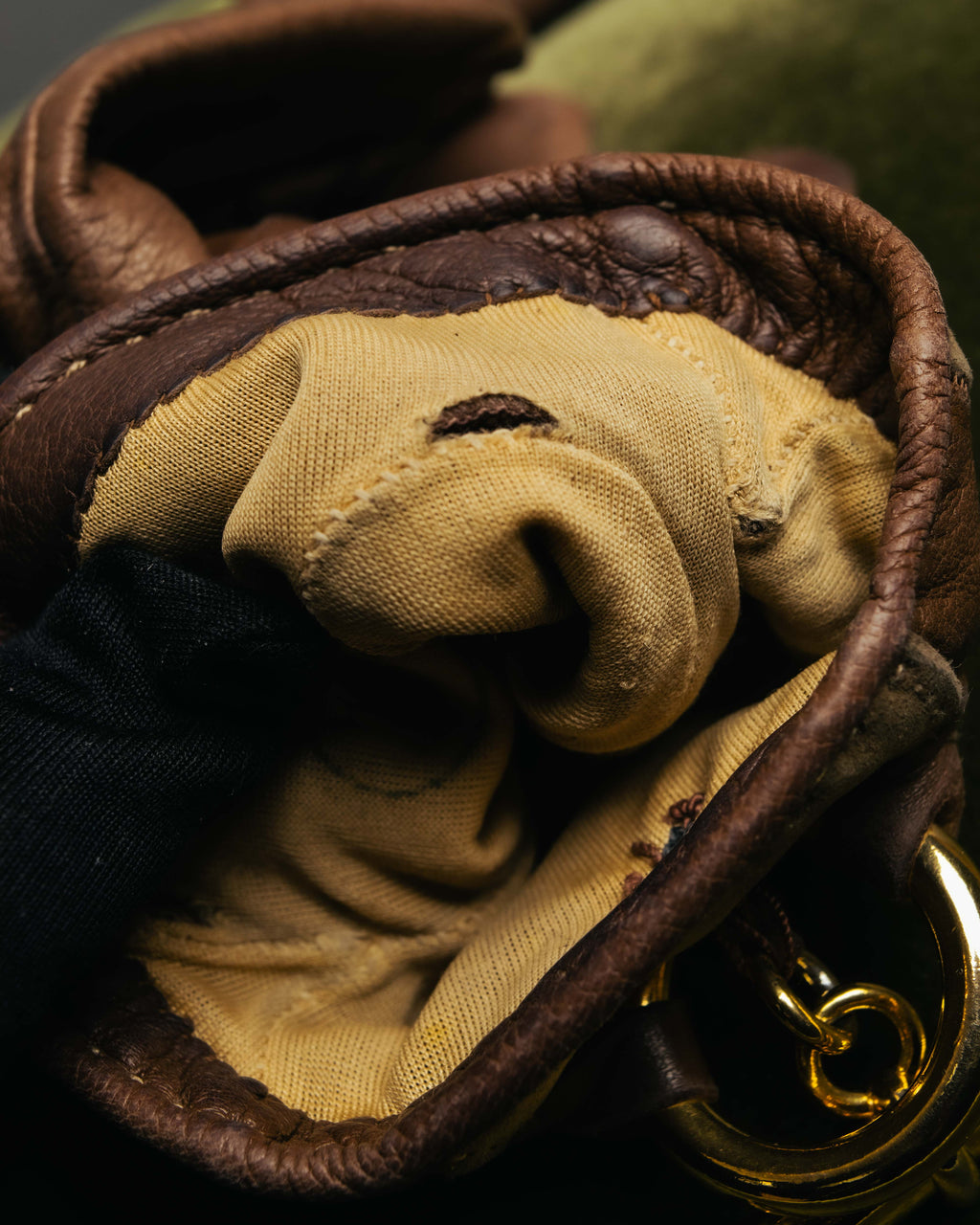 -SPECIAL- “HERMÈS” 80’s-90’s Chaine d’ancre leather gloves