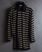 "GIANFRANCO FERRE" Striped contrast collar knit polo