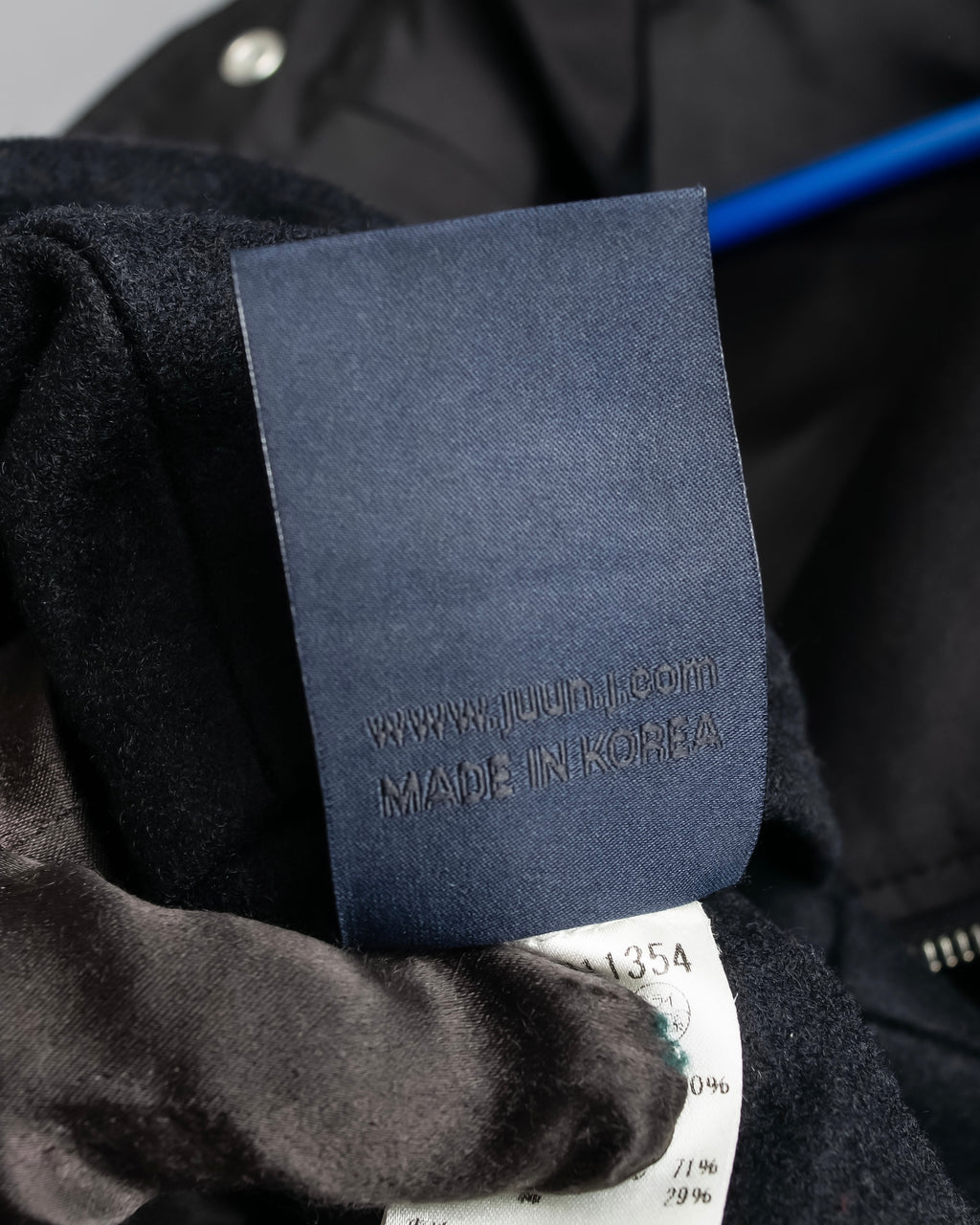 "Juun.J" Zip-up blouson docking design jacket