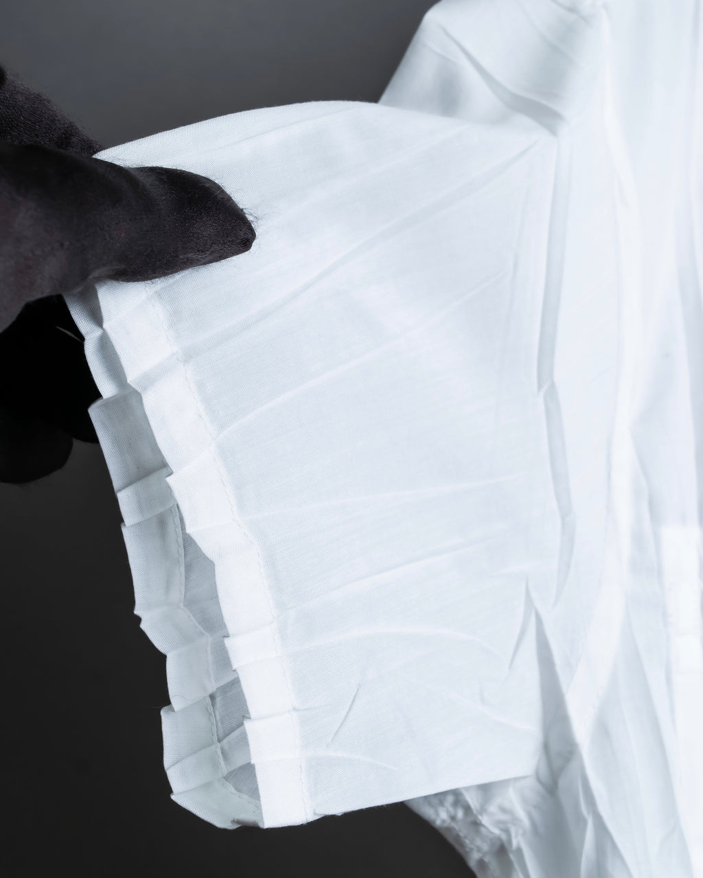 "ISSEY MIYAKE" Pleated short sleeve shirt