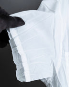 "ISSEY MIYAKE" Pleated short sleeve shirt