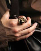 "GUCCI" Michele period lion head gold ring