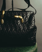 "Valentino Orlandi" 80's-90's Sculptural quilted leather shoulder bag
