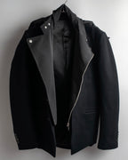 "Juun.J" Zip-up blouson docking design jacket