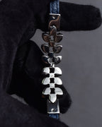 "PRADA" Petal motif crystal bracelet