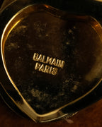 "BALMAIN" Abstract line motif scarf clip pendant