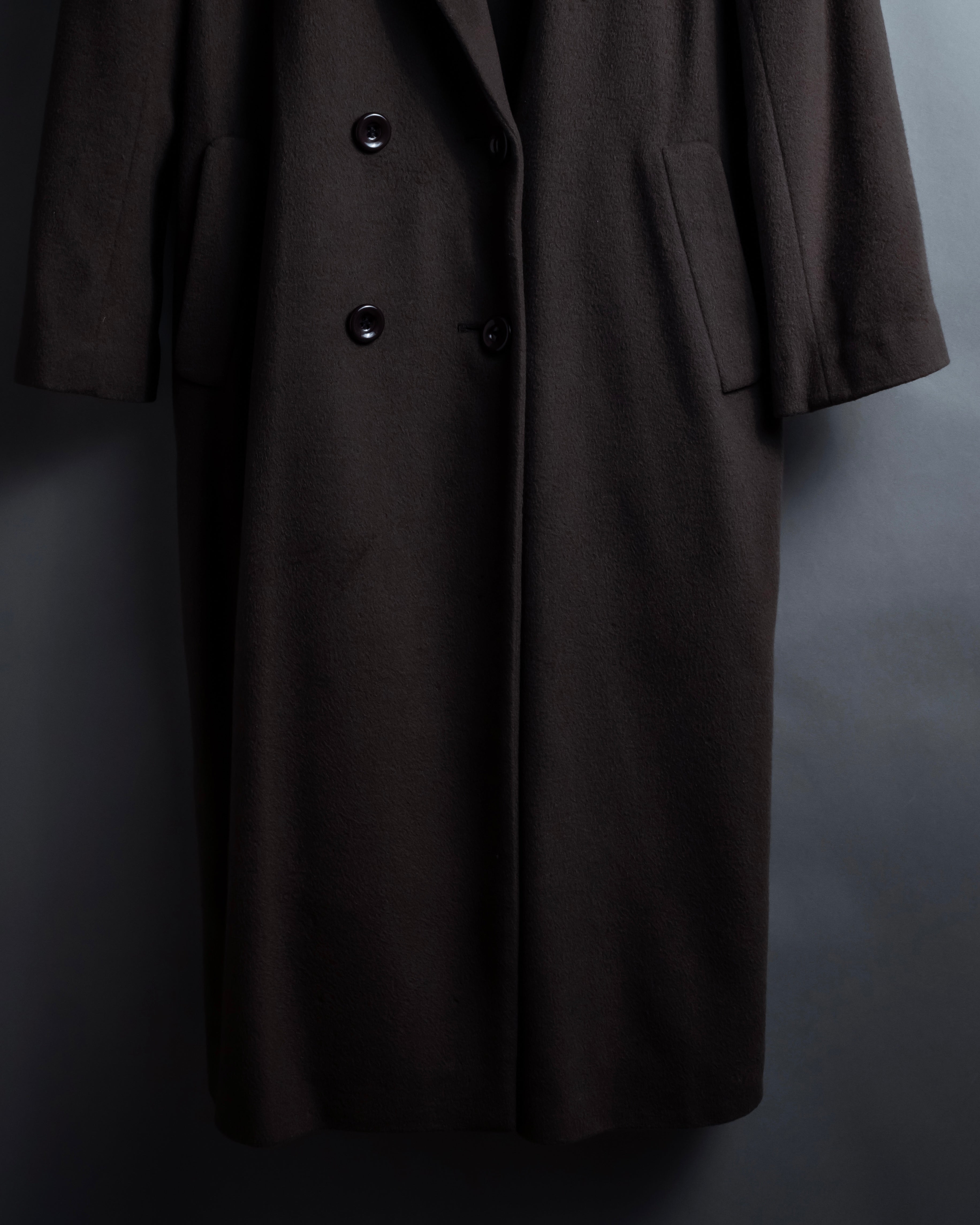 "Vintage 100% pure cashmere long chester coat"