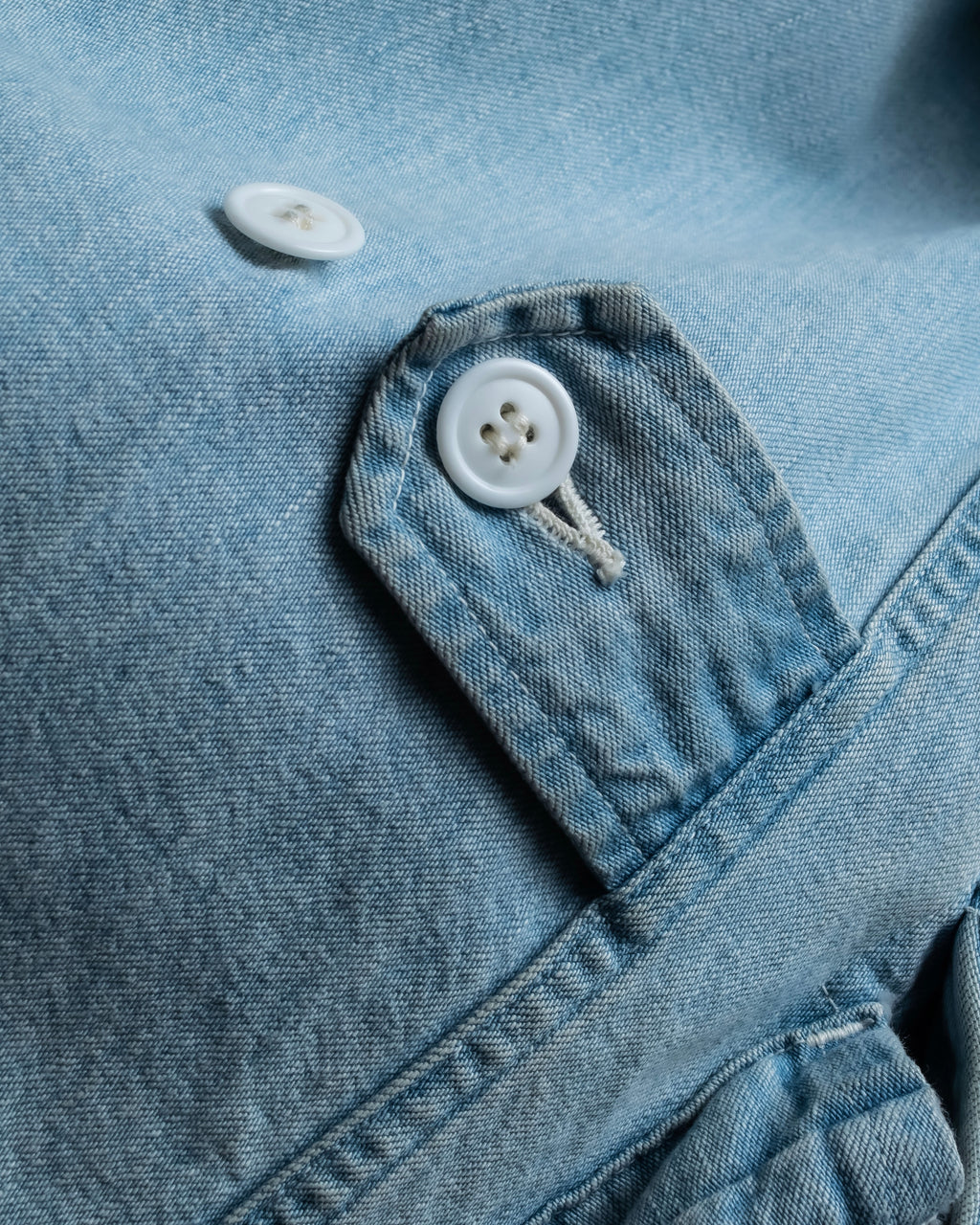 "COMOLI" Flap pocket design oversized denim jacket