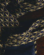 "GUCCI" 80's Nautical patterned silk necktie