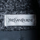 "YVES SAINT LAURENT" Double breasted belted brushedmaxi length chester coat