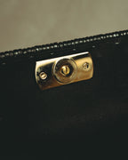 –SPECIAL– "Salvatore Ferragamo" 90's-00's Sculptural basket top-handle handbag