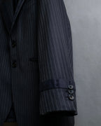 "PAUL SMITH" Satin-switched striped tailored jacket
