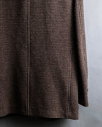 "COMME des GARCONS
HOMME DEUX" Brown checked pattern tailored jacket