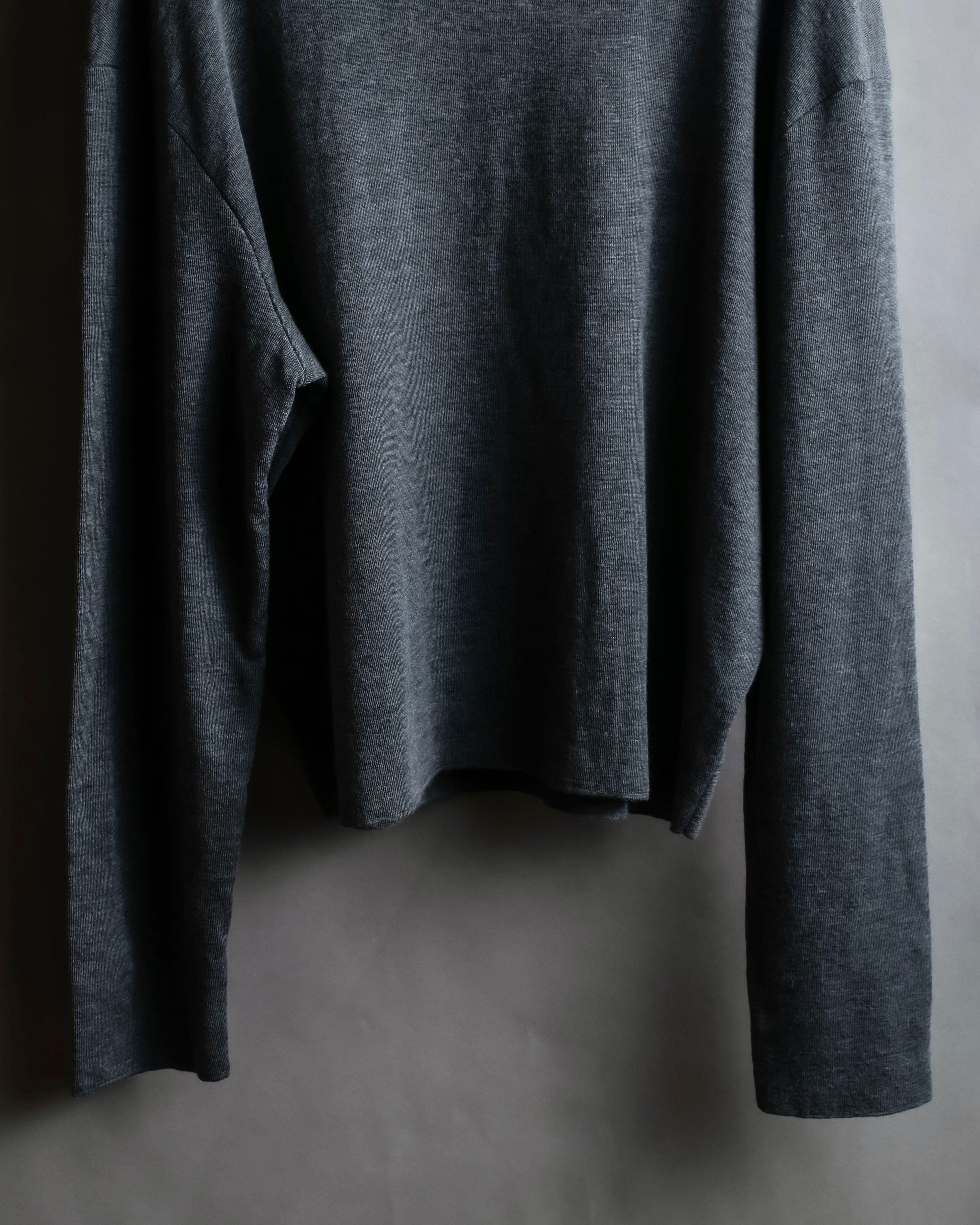 "JIL SANDER" Polo collar design wool knit pullover