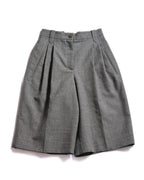 LOEWE/ 2019AW Two Tuck Wool Wide Shorts Gray