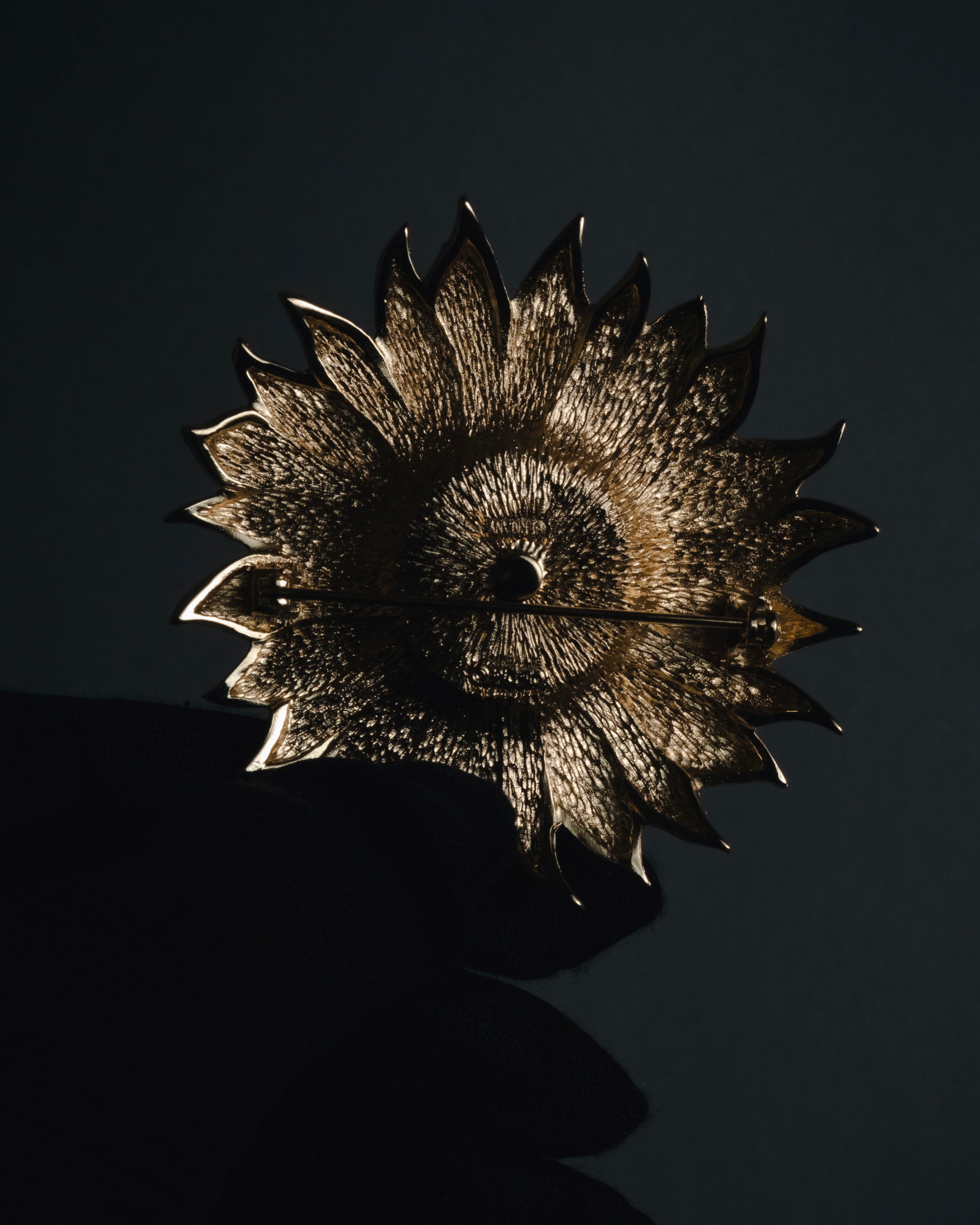 Christian Dior Floral Sunburst Crystal Brooch