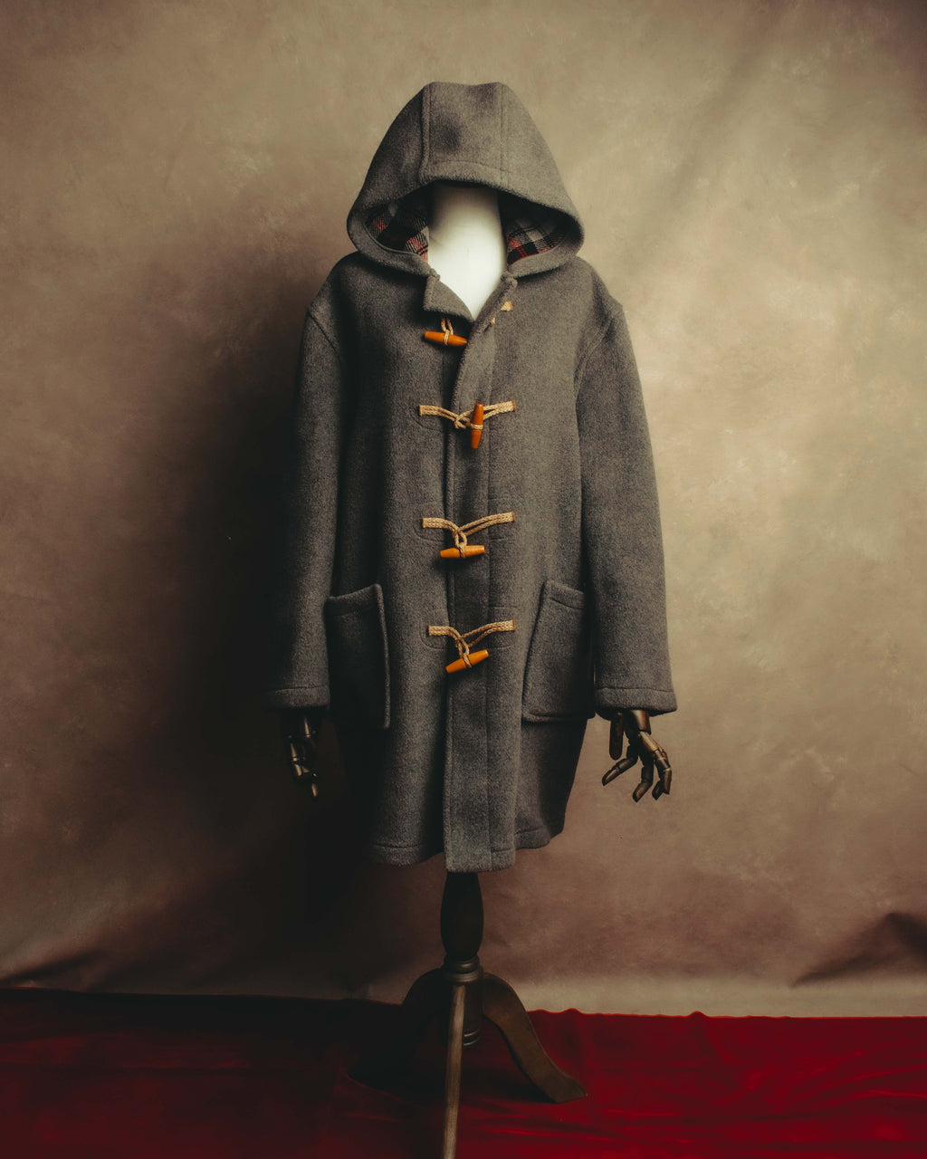 “Montgomery by Tibbett“ 90’s double face tartan duffle coat