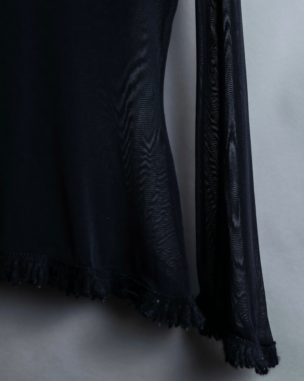 “Jean Paul Gautier” Fringe detailed  asymmetry shear top