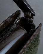 "CELINE" 2000's Made of pony leather one-handle bag