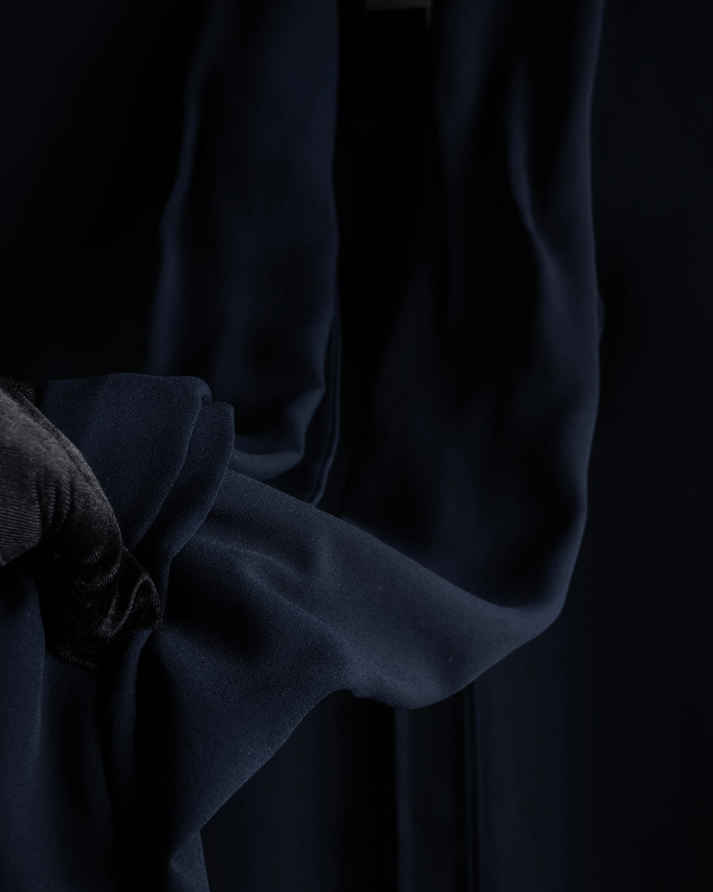 "Maison Margiela" 16SS Bow tie draping shirt