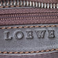 "LOEWE" Anagram logo engraved suede leather tote bag