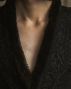 Chaqueta de piel con bordado de cuentas de los años 00 de Ralph Lauren