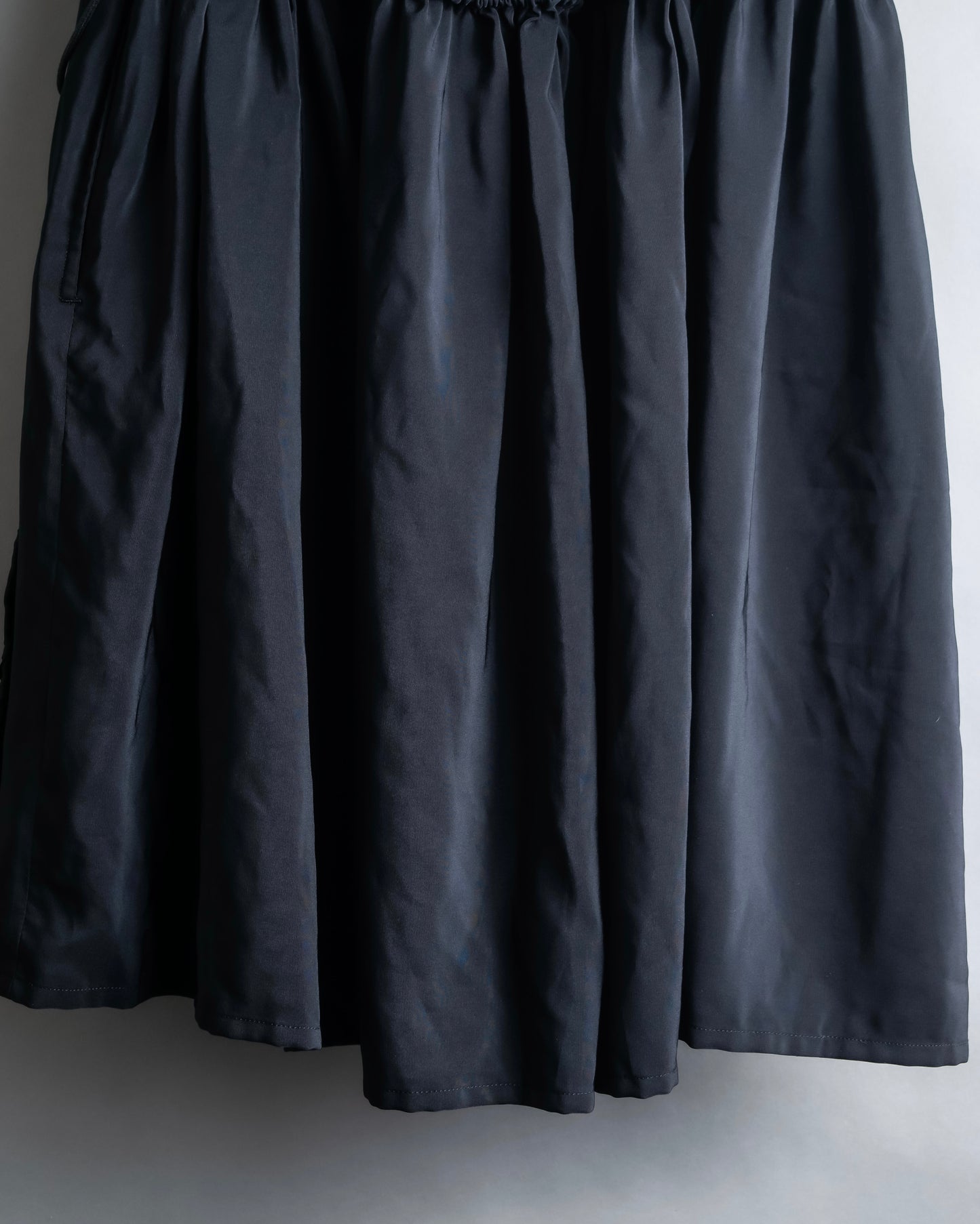 "LIMI feu" Washed layered fabric mid length skirt