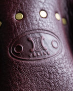 "CELINE" Stud design bordeaux color boogie bag