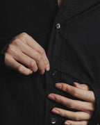 Camisa de botones con jacquard H-jacquard de los años 90 de "HERMES"