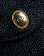 "Christian Dior" Metal parts design leather shoulder bag