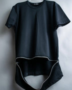 “Comme des Garçons Homme Plus” Zip attached detail T shirt