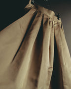 "DOLCE & GABBANA" 10's Lustrous pleated silk skirt