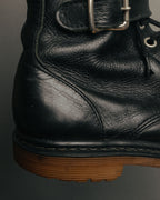 “COMME des GARÇONS HOMME”
00’s-10’s Double buckle leather combat boots