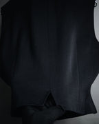 "tricot COMME des GARÇONS"
1989 Velvet-collared double-breasted tailored vest