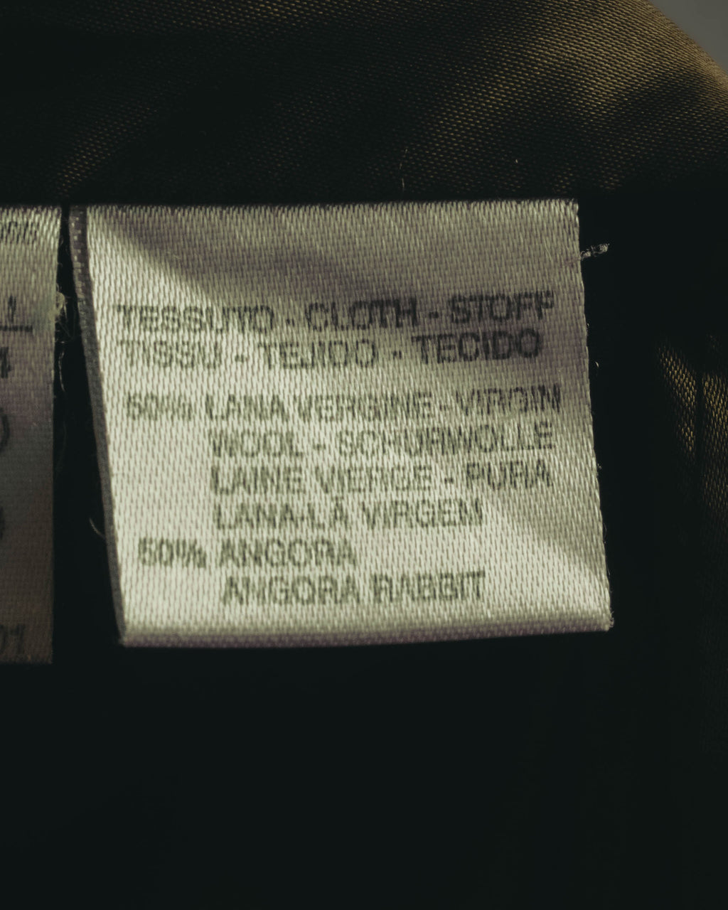 “Max Mara” 00’s Belted angora blend long coat