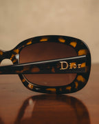 -SPECIAL- "Christian Dior" 90's Tortoiseshell oversized square sunglasses