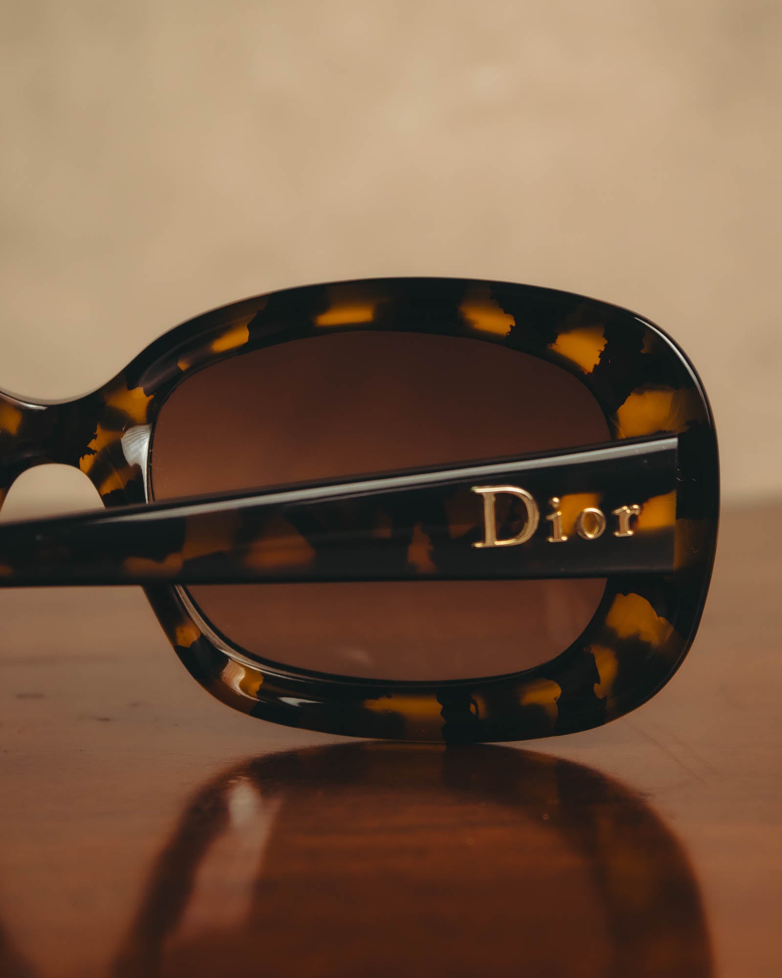 -SPECIAL- "Christian Dior" 90's Tortoiseshell oversized square sunglasses