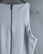 “Helmut Lang” Asymmetry designed v neck one piece
