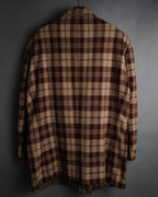 “GIANNI VERSACE” 1988-1994 Oversized plaid wool jacket