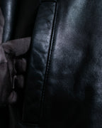 "M. JULIAN" High quality leather single riders blouson