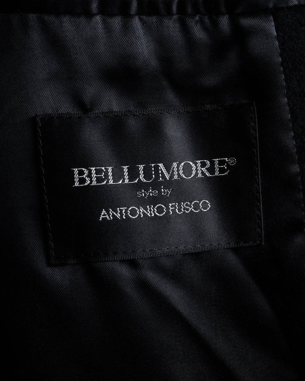 "BELLUMORE／ANTONIO FUSCO"
Fly front 100% cashmere chester coat