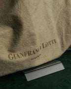 “Gianfranco Lotti” 90’s-00’s Black leather turn lock shoulder bag