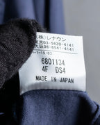 "CELINE" Piping design blue pajama set up