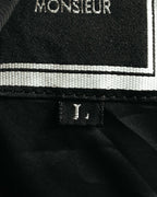 “Christian Dior MONSIEUR” 80’s-90’s Ribbed collar oversized wool field jacket