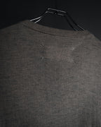 Maison Margiela 2014 Autumn/Winter fine gauge V-neck knit dress with elbow patches