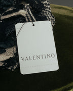 -SPECIAL- “VALENTINO” 00’s houndstooth lace flower corsage