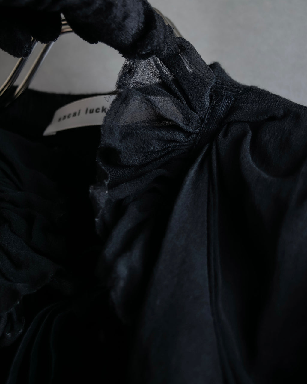 "sacai luck" Layered tulle tunic tops