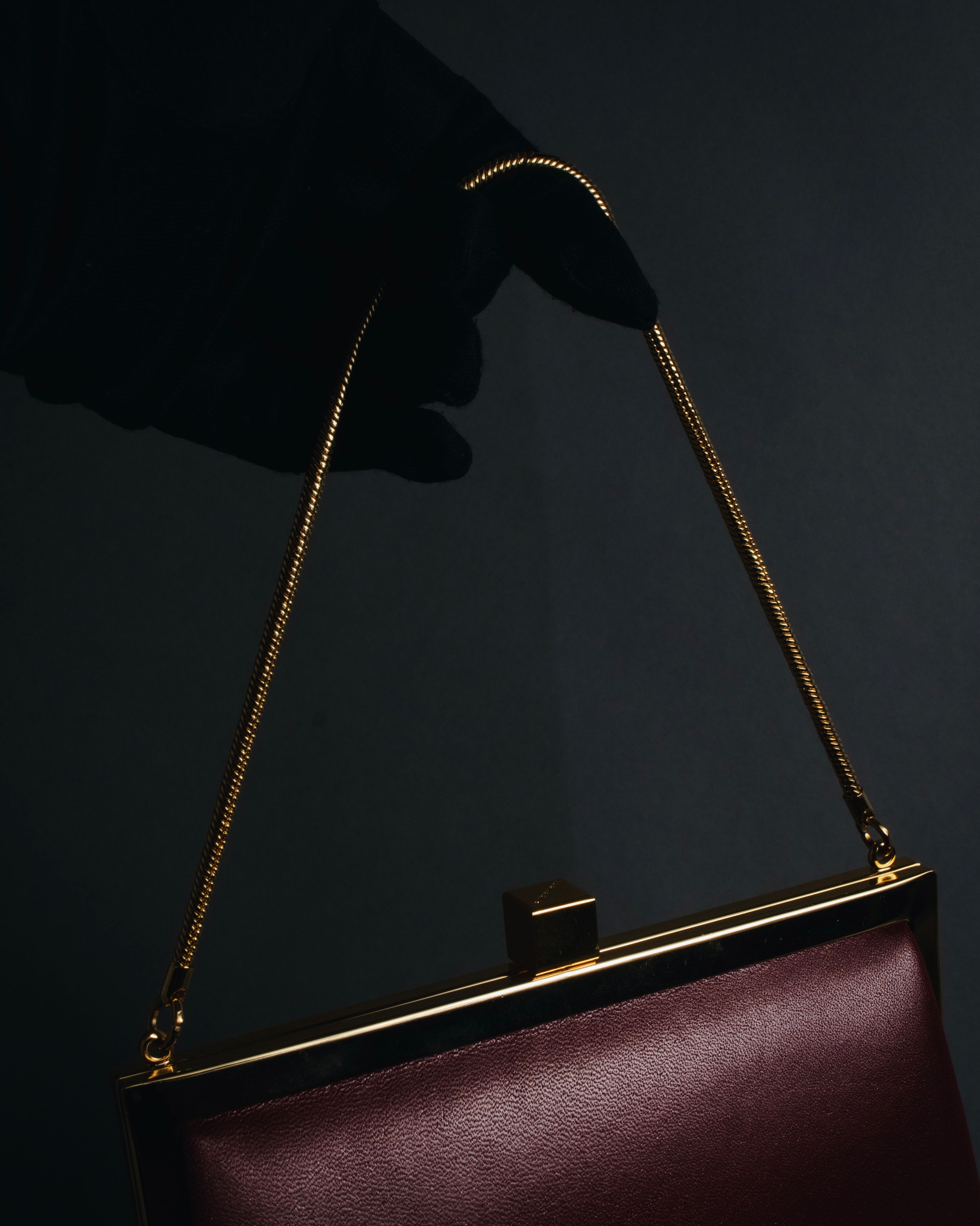 "BURBERRY" 00’s Framed chain formal bag