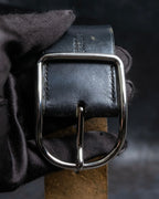 "HERMES" D ring buckle design leather bracelet