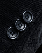 "ARMANI COLLEZIONI" Black corduroy relaxed set up